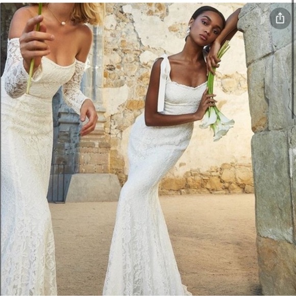 NWT Reformation Bastille Wedding Dress Size 8 - Picture 4 of 14